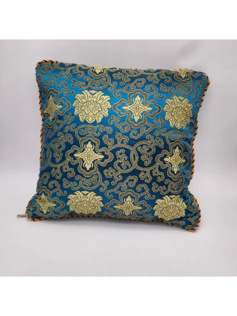 Pair of Asian Silk Brocade Pillows